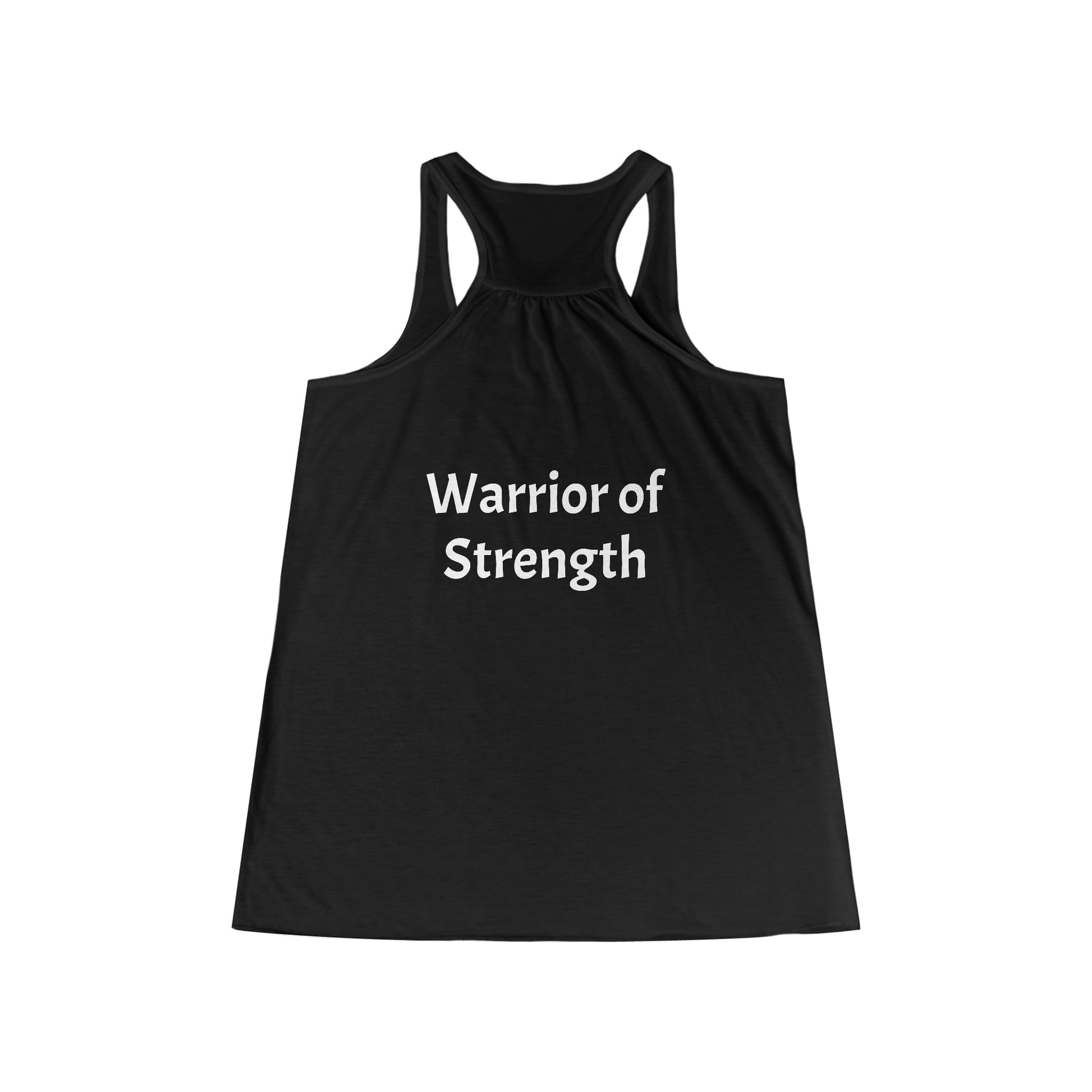 Women's Flowy Racerback Tank - The Warriors Will #Inspiration# #Discipline# #Train#