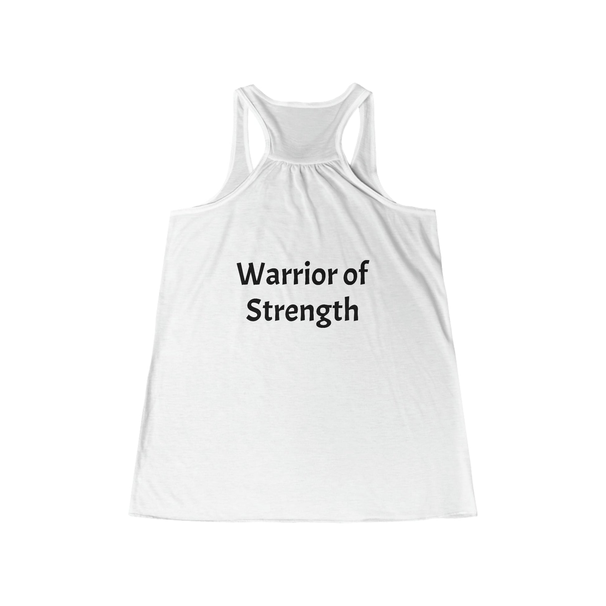 Women's Flowy Racerback Tank - The Warriors Will #Inspiration# #Discipline# #Train#